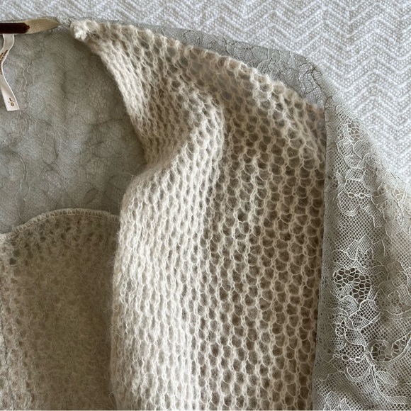Free People Lace Back Cardigan Sweater - Picture 3 of 10